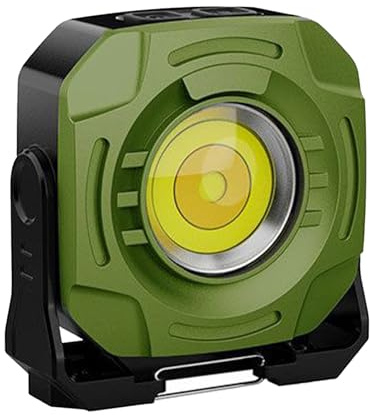 TQEBWUS Luz De Trabajo Recargable, Luz Magnética Impermeable Con Rotación 360° Y 2400LM, Iluminación Para Camping Taller Garaje Pintura Construcción Soldadura