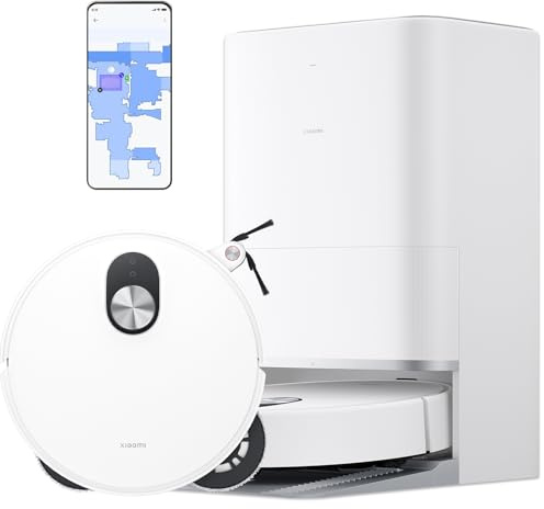 XIAOMI Robot Vacuum 5 Pro - Robot Aspirador y Fregasuelos Inteligente, 20 000 Pa,Videollamada Unidireccional en Alta Definición,Radar Inteligente,Limpieza Profunda de Polvo, Pelo y Migas