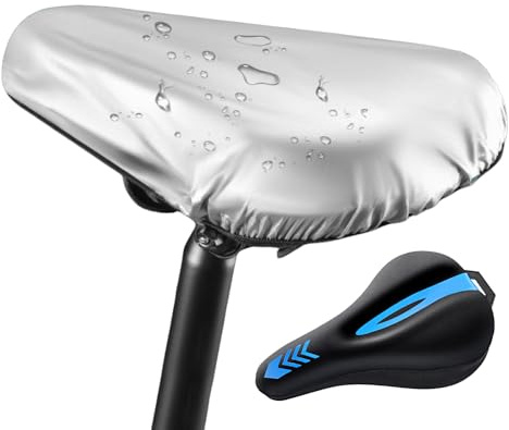 Fahrradsitzabdeckung-Hochelastisches Silikonkissen, bequemes Fahrrad-Sattelkissen | Atmungsaktives -absorbierender Gel-Unterstützung, weiches dauerhaftes regensicheres Reitsitzprodukt, Outdoor R