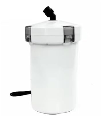 Marine Color HW-602B Externer Mini-Außenfilter für Aquarium 6W 400L/h Mehrstufiger Filter für Süß- und Meerwasseraquarien bis 80L Kapazität