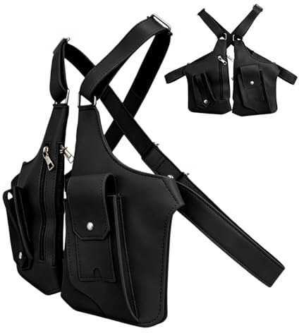 Genérico De Hombro Doble Para Axila - Bolsillo Tipo Billetera Con Correa Oculta Antirrobo Para Axila, Para Teléfono Ocio Bolsillo Doble Para Hombro | Accesorios Antis Ajustables Del Carterista Para