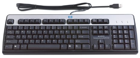 HP Standard Keyboard 2004 USB 105 Keys MS WXP Black/Silver (Swiss)