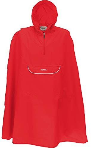 PRO-X elements Children's Poncho Coat - Red, Size 104 - Cycling, Hooded, Waterproof, for Boys