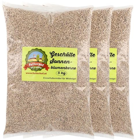 Futterhof geschälte Sonnenblumenkerne 3 x 5 kg = 15 kg