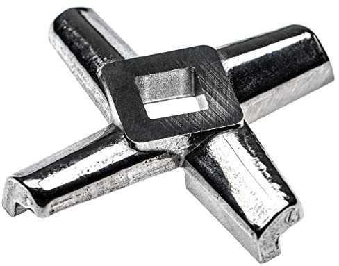 vhbw Messer Kreuzmesser Gr. 32 für Fleischwolf | 15,1 x 15,1 mm, Edelstahl