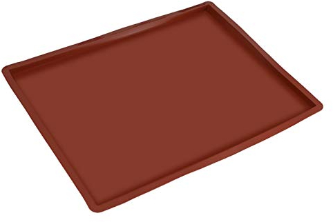 LeKu Tapetes de Silicona para Pastel de Rollo Suizo, Bandejas de Siliconas para el Horno Antiadherente para Hacer Tartas Pasteles Pizzas Galletas 36 × 28 × 1,5 cm