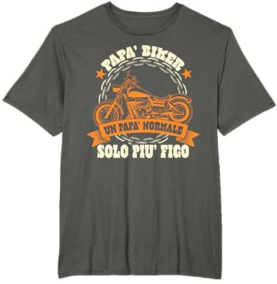 Retro Papà Biker - Motocicletta - Motociclista - Papà Biker Maglietta