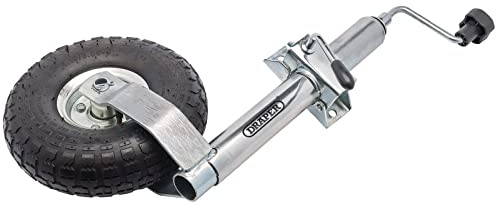 Draper 64291 Jockey Wheel - Rueda de remolque y recuperación de 48 mm, color gris