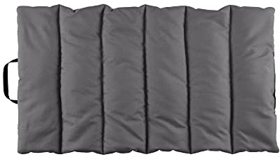 KAHU Faltbare Hundedecke für unterwegs • Reisedecke für Haustiere beidseitig verwendbar • Hundematte zusammenrollbar • Liegekissen waschbar • Größe: 70 x 100 cm • Farbe: Grau/Camel