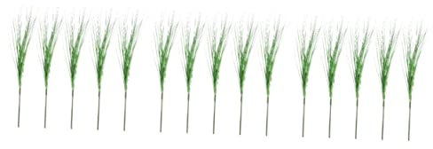 Cabilock 15 Pcs Green Decor Faux Plant Artificial Plants Greenery Decor Home Decorations Wedding Decorations Garland Decor Flower Garland Faux Grass Decor Plastic Wheatgrass Shrub