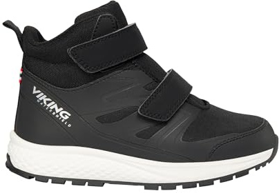 Viking unisex barn Equip Mid Wp 2 V promenadsko, svart, 26 EU