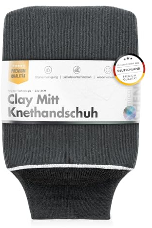 chemicalworkz® Clay Mitt Reinigungsket-Handschuh mit Polymerschicht - Clay Bar Ersatz mit extremer Reinigungskraft - Lack Knete Auto, Auto Reinigungsknete, Lackreiniger Knete