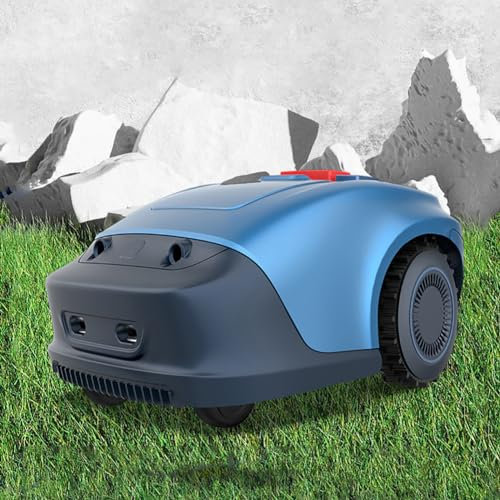 Robotic Lawnmower 1/4 Acre, Robot Lawn Mower Parallel Tracks Mowing, Robot Grass Cutter with Charging Station, APP Control with Virtual Boundaries, Path Planning,20-55 mm Cutting Height,33% Slope
