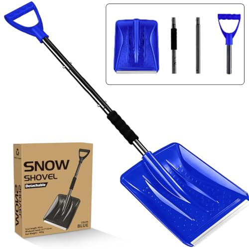 Pala da neve 2025 New Upgrade Large-Capacity Lightweight Aluminum Portable Snow Shovel