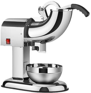 Broyeur à Glace éLectrique à Double Couteau,Machine à Glace PiléE Acier Inoxydable à Double Couteau,Conception de Plateau de Pressage,Glace Rapidement BroyéE,pour les Magasins de Traiteur Magasin