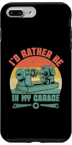 Coque pour iPhone 7 Plus/8 Plus Tour à bois I'd Rather Be In My Garage
