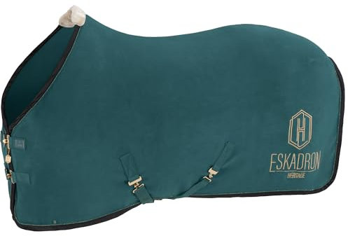 Eskadron Heritage Shetty Abschwitzdecke in Almond/Black/True Blue/Vintage Green, Größe:XXS, Farbe:Vintage Green