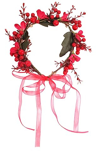 VALICLUD 1 Stück Braut Haarschmuck Blumenkranz mit Simulation von Eleganter Haarreifen für Hochzeiten Partys und Fotoshootings im Freien