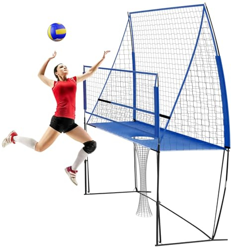 Meiliwmlo Red De Entrenamiento De Voleibol, Red De Práctica, Red De Equipamiento Profesional Ajustable, Para Jardín, Exterior, Interior, Piscina, Playa, Bádminton, Tenis