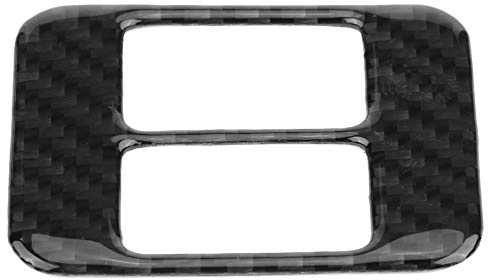 Cubierta Decorativa para Botón de Calefacción de Asiento - Efecto 3D de Fibra de Carbono para 86
