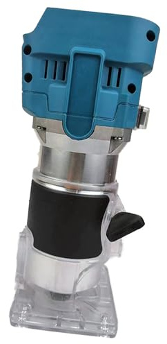 Défonceuse sans balais alimentée par batterie 18 V - 1 utilisation à la main - 6 réglages de vitesse - Tailles de serrage : 6 mm - 8 mm - 700 W - Livré avec 12 embouts - Tondeuse à bois non incluse