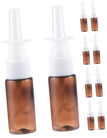 VICASKY 10 pièces Flacon Pulvérisateur Plastique Lot de Vaporisateur Nasal Vide Rechargeable Spray Précis et Compatible Têtes Voyage et Usage Salin