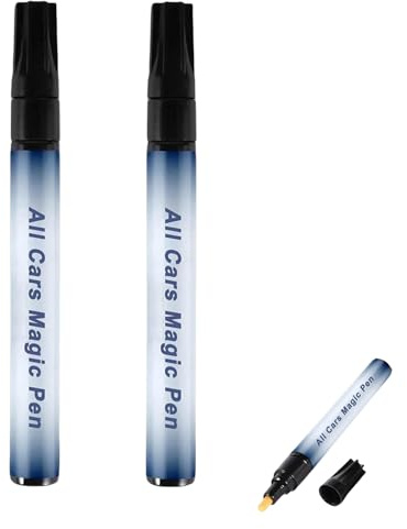 2PCS Universal Car Scratch Remover Pen - Magic Touch Up Paint Pen,Car Touch Up Pen Vehicle Auto Surface Tire Scratch Remover,Quick Filling Car Scratches and Seals, Portable Kit