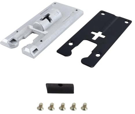 ACOLY Placa de base para sierra de calar 4304 4351, accesorios para máquina sierra de calar, placa de repuesto plateada para herramienta eléctrica con tornillos