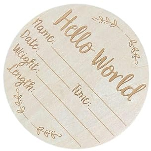 kesurpae Bezauberndes Schild zur Geburtsanzeige – Willkommensschild für jedes Neugeborene! Ein wunderschönes Erinnerungsstück und Geschenk zur Babyparty. Überraschen Sie Ihre Freunde mit diesem