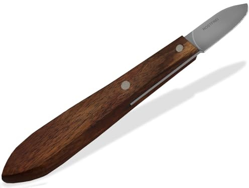 InstrumenteNrw Wachsschnitzer Wachsmesser Wachs Schnitzmesser 13,5 cm | Modelliermesser Modellierwerkzeug Modellierinstrument aus Edelstahl mit echten Holzgriff zum Einschneiden oder Abtrennen