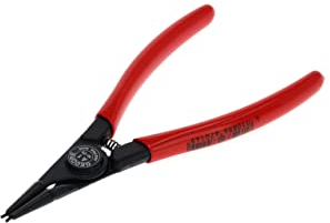 GEDORE Alicates para circlips para anillos de seguridad exteriores, Con resorte de apertura/seguro antipellizcos, Mordazas rectas, Ø puntas: 1,3 mm, 8000 A 1