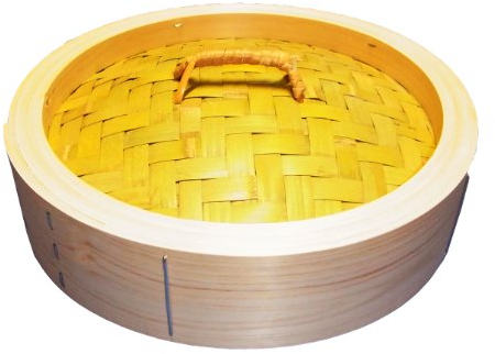 Cypress Chinese bamboo steamer lid 24cm ATY18024 (Japan import / The package and the manual are written in Japanese)