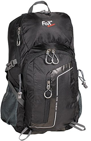 MFH Arber 40 Daypack trekkingryggsäck vandringsryggsäck sportryggsäck (svart)