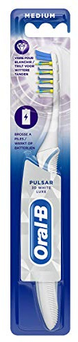Oral-B Manuell Pulsar 3D weiße Luxe Zahnbürste mit Batterie, 40 g