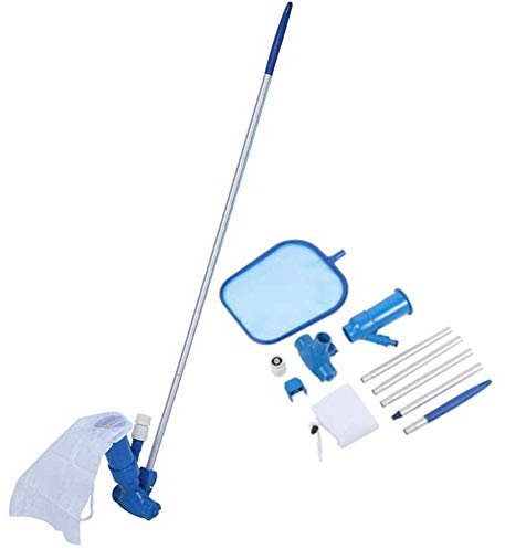 Fayelong Pool-Skimmer-Netz Mit Reinigungsstange, Leaf-Skimmer-Mesh-Rake-Netz Für Oberirdische Und Unterirdische Schwimmbäder, Poolzubehör Und Zubehör