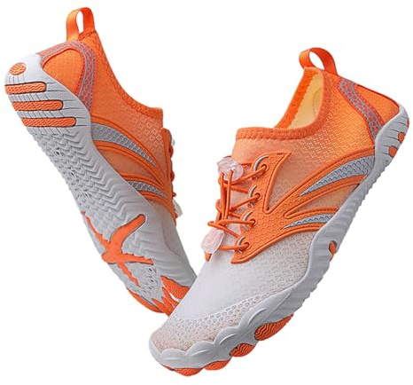 FANSU Chaussures Aquatiques Femme Homme, Étoile de mer Motif Montantes Chaussures de Plage Antidérapant Respirant Chaussures de Natation, Léger Chaussons Sport Chaussette Aquatique