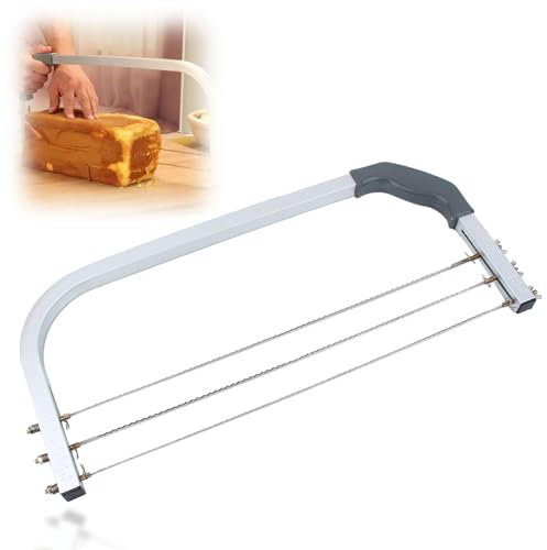 Tagliatorta Regolabile, Strumento di Cottura Livellatore Tagliatorta Regolabile in Acciaio Inossidabile per Tagliare Facilmente la Torta Accessorio da Portatile Leggero