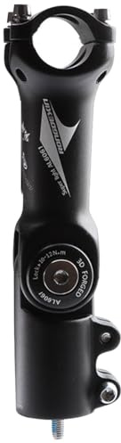 FukkeR Fahrrad Lenkervorbau ± 90 Grad Verstellbarer 25.4mm Mountainbike Vorbau Ahead Riser 60/80/100mm Für MTB Rennrad BMX XC AM FR DH Citybike Aluminium (Color : Black, Size : 100mm)