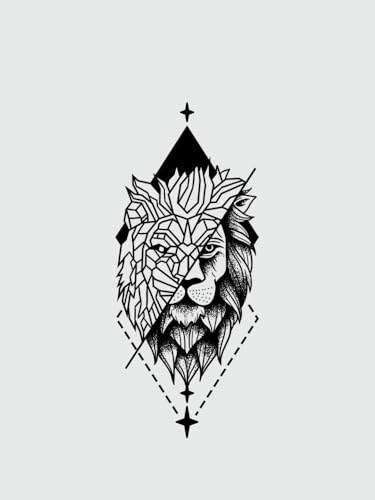Lion Juice Plant Ink Waterproof Semi-Permanent And Long-Lasting 2 Weeks Temporary Tattoo Stickers Realistic And Personalized