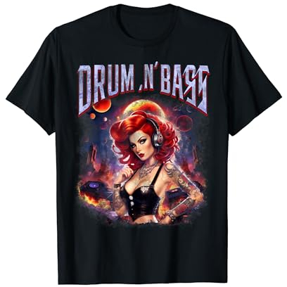 Drum N Bass Satan's Girl UpTempo Trance Techno Goa Festival T-Shirt