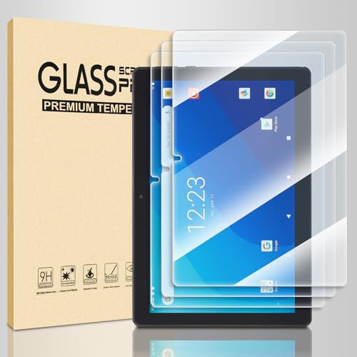 3 Pack Onn 10.1 inch tablet screen protector，10.1 Tempered Glass Screen Protector for Onn 10.1 Tablet (2022, 3rd Gen)，Anti-Scratch 9H Hardness Touch Sensitive 2.5D Rounded Edges Bubble Free Easy to Install