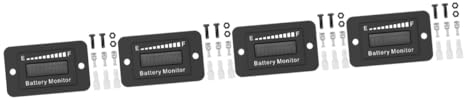 Gadpiparty 4sätze Golfwagen Batterieanzeige Mit LCD-Display Einstellbarer Batteriemonitor Für Elektrofahrzeuge Präzise Messung Und Elegantes Design Für Golfwagen Und Gabelstapler