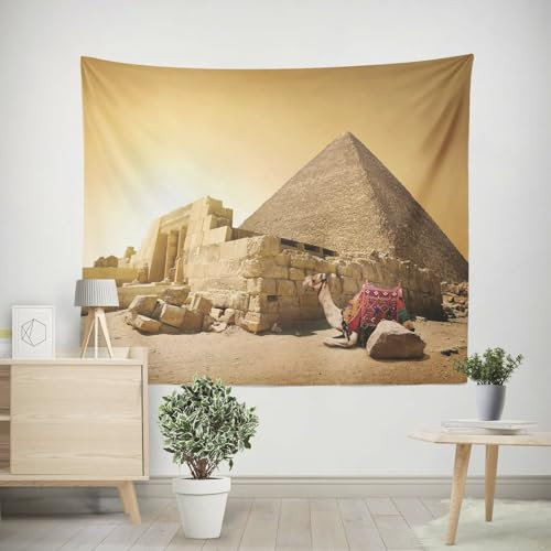 EHOMERY Wandteppich Klein Orientalisch Wanddekoration Teenager Wüstenkamel Wandbehang Deko Badezimmer Wanddekoration Wohnzimmer Schlafzimmer Wandbehang Dekoration 200x150cm
