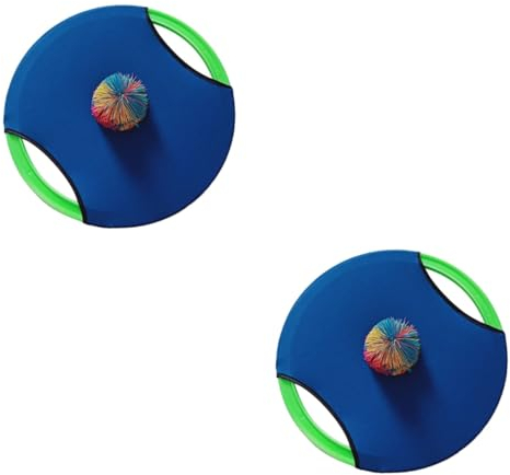 UPKOCH 2 STK Paddelball Trampolin Kinderspielzeug kinderspiele Outdoor Toys Kinder Spiele Child Play Spielzeug für draußen Trampolin-Flugschale fliegendes Tellerpaddel Trampolin Ballspiel