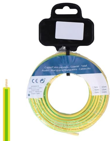 2,5 mm flexibel kabelrulle i två färger utan halogen 50 m - perfekt för säkra elinstallationer, minimerar giftiga risker. Perfekt för professionella och gör-det-själv-projekt.
