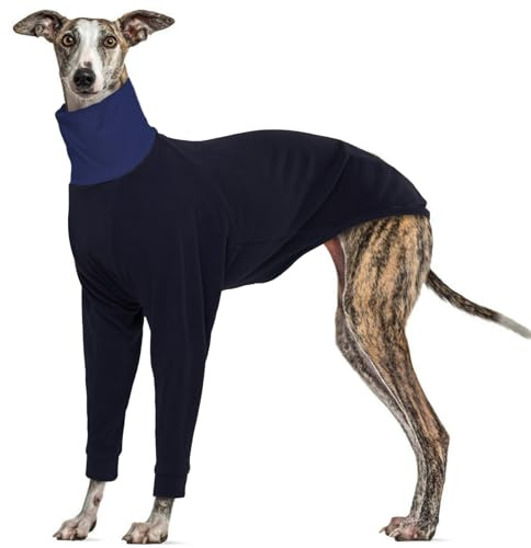 MHaustlie Windhund Pullover Für Große Hunde Greyhound Hundepullover Whippet Pullover Hundemantel Fleece Warmer Und Leichter Pullover Hunde Winter Pullover Weich Hundepullover (Schwarz, XXL)