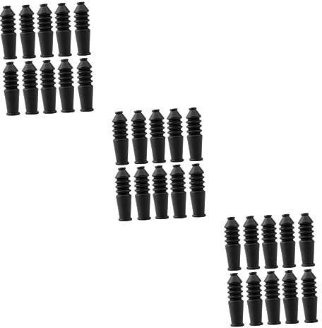 GOOHOCHY 3sets Mountain Folding Elbow Line Protector Bike Cable Cover Rubber Sleeve Cycling Gear Water and Dustproof 10pcs*3