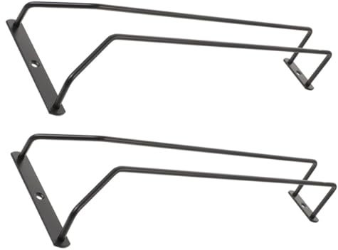 OFFSCH 2stücke Hängender Weinglashalter Aus Metall Eleganter Gläserständer Für Küche Und Bar Platzsparend Einfache Montage Für Rotweingläser Und Stielgläser