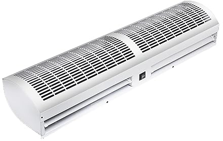 Potente ventilatore a parete a cortina d'aria per uso commerciale, include interruttore magnetico per porta a risparmio energetico, ventilatore da interno ed esterno (120 cm)