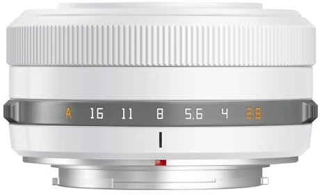 TTARTISAN Objectif 27mm F2.8 pour Monture Fuji X APS-C Mise au Point Automatique en métal léger (Blanc)